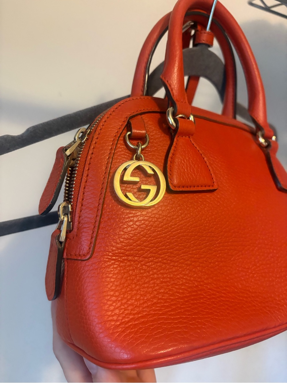 Gucci GG Charm Dome Satchel - vintage Gucci mini bag - authenticated - Picture 7 of 17